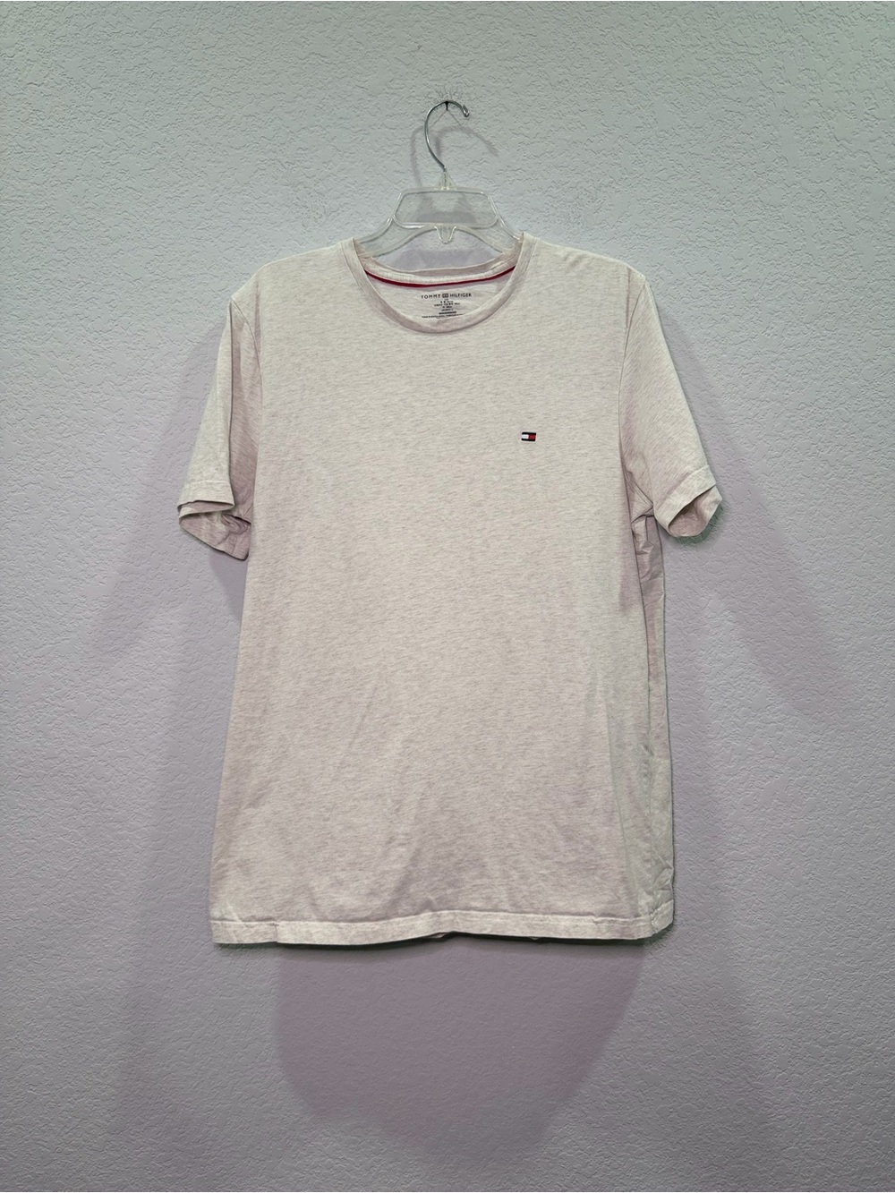 Tommy Hilfiger Men’s Classic Crew Neck T-Shirt in Light Heather - L
